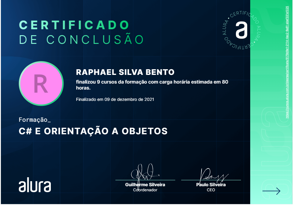 Certificado JavaScript orientação a objetos