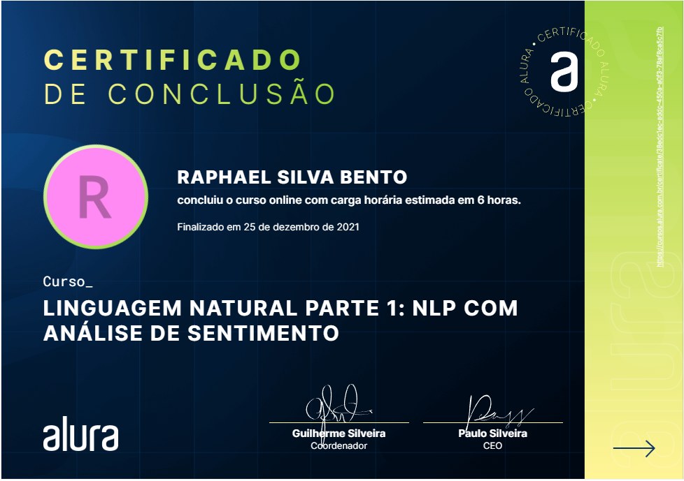 certificado NLP